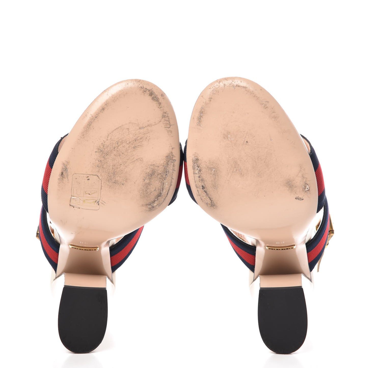 Grosgrain Web Aline High Heel Sandals 38 Oro