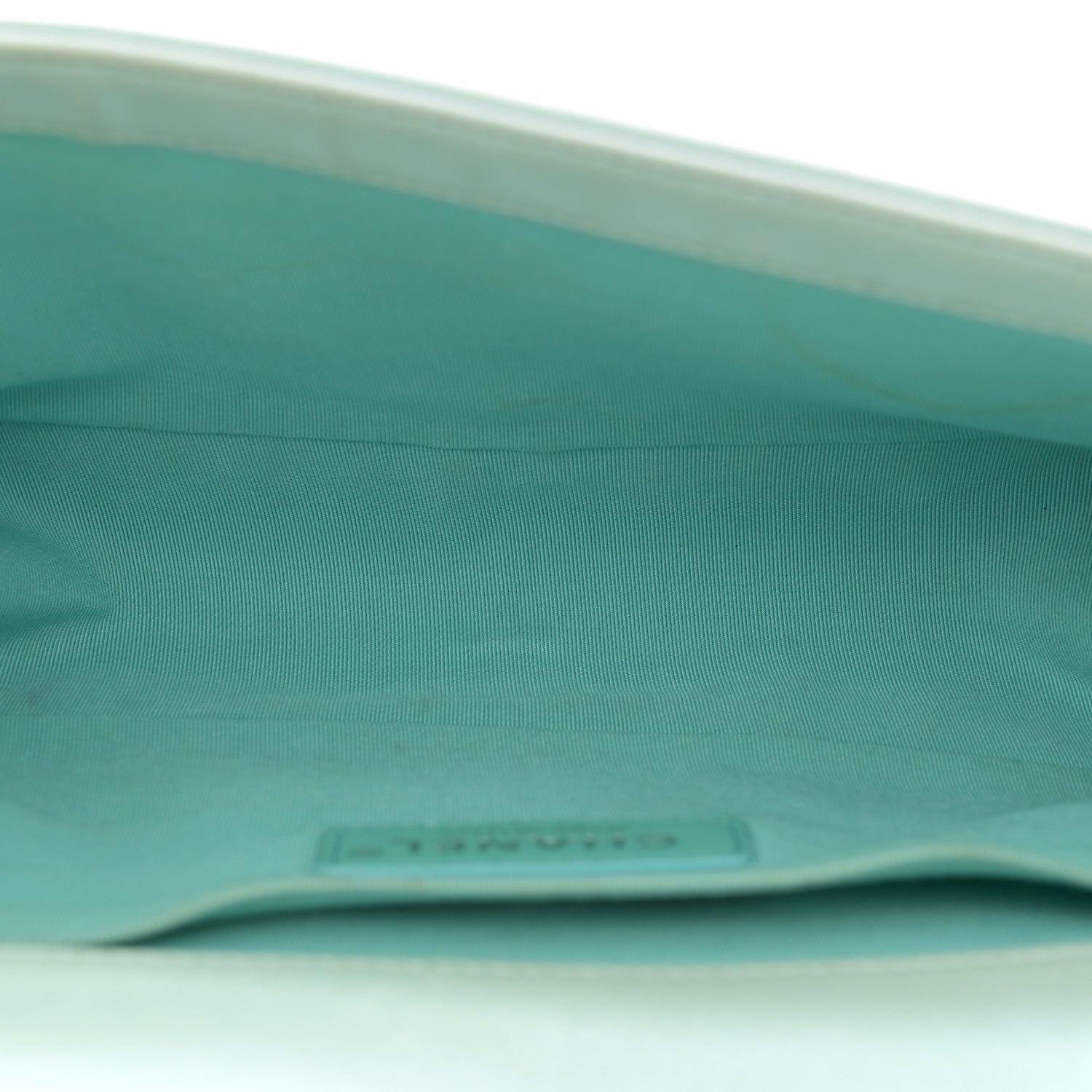 Chanel Iridescent Lambskin Chevron Quilted Medium Boy Flap Turquoise 5 of 18