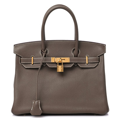 Hermes Togo Birkin 30 Etoupe 1 of 9