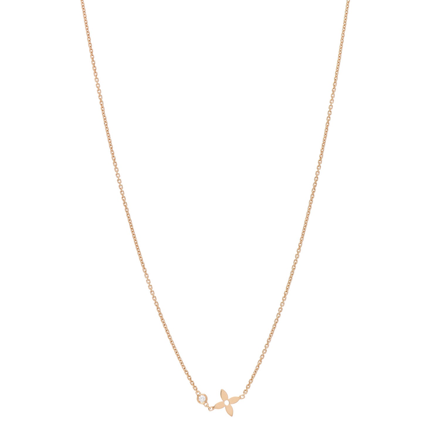 Louis Vuitton 18K Pink Gold Diamond Idylle Blossom Pendant Necklace 1 of 5