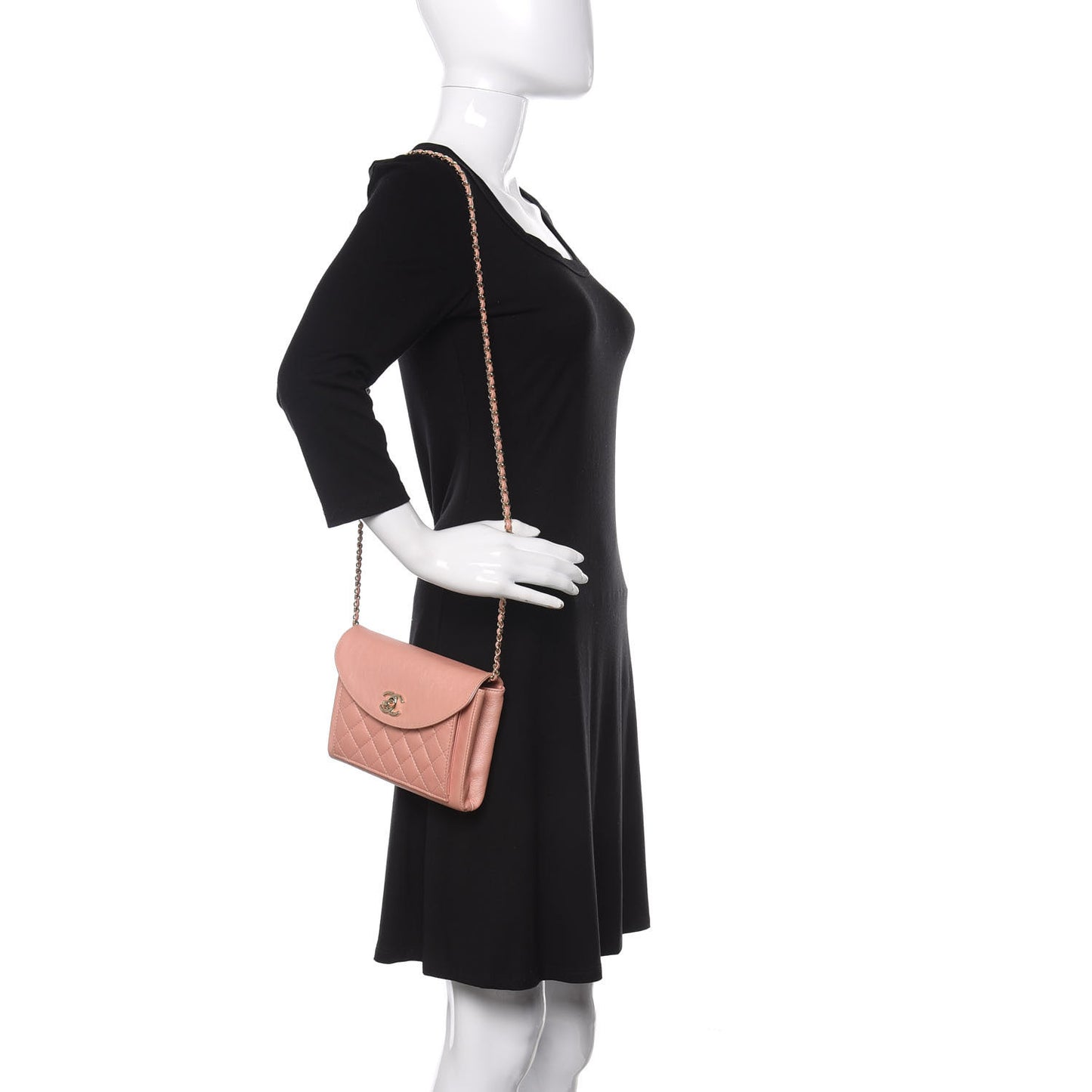 Quilted Smart Pocket Crossbody Bag Pink