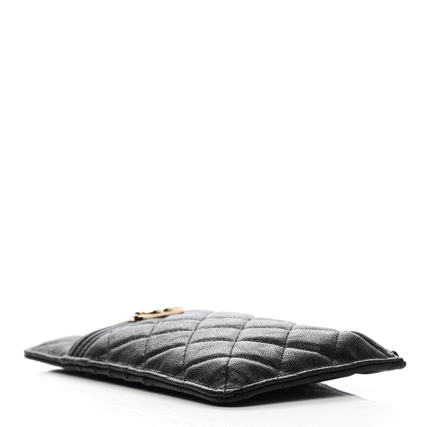 Caviar Quilted Boy iPhone Pouch Black