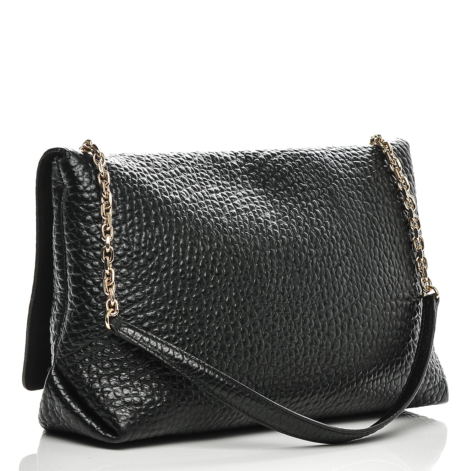 Burberry Signature Grain Large Mildenhall Shoulder Bag Black 3 of 7