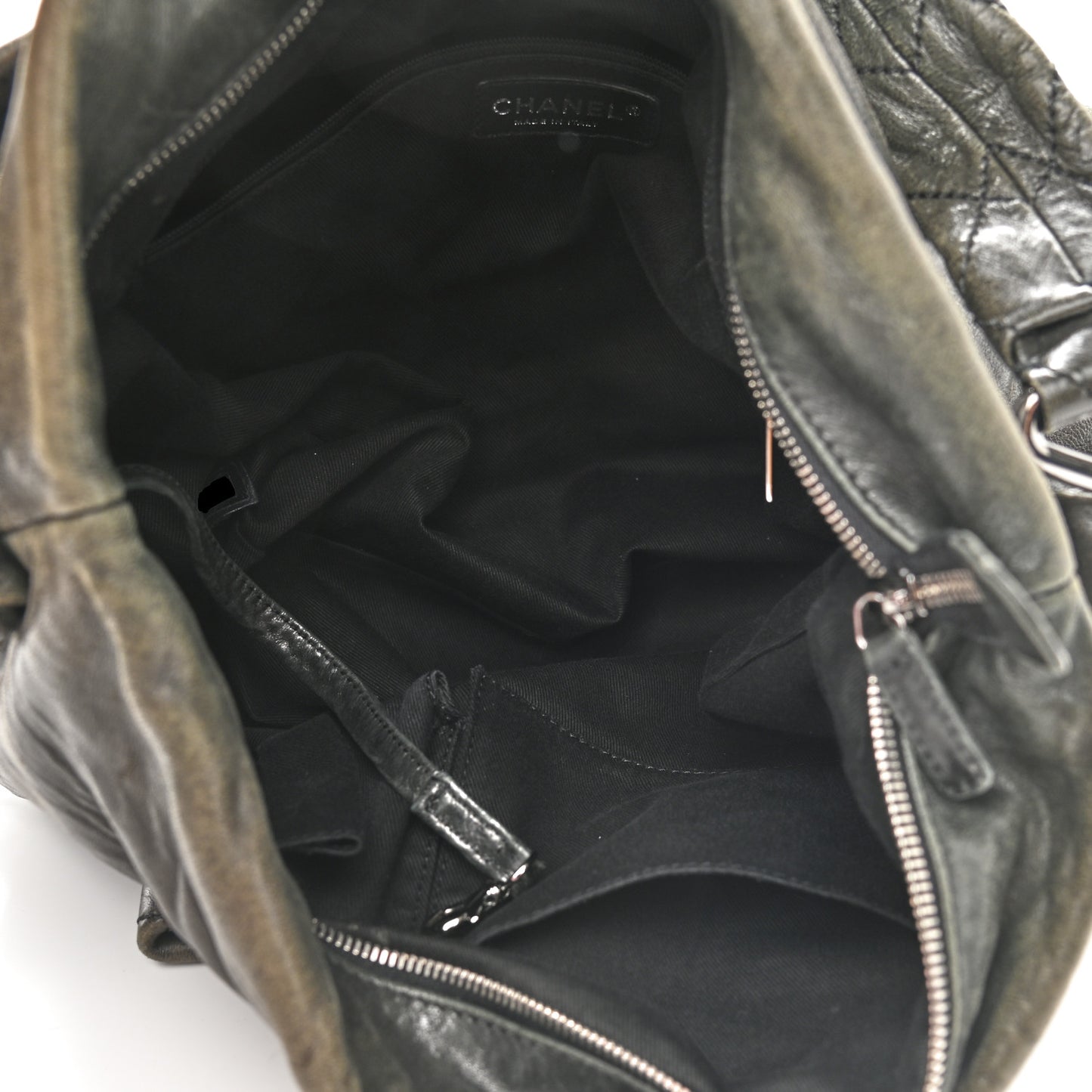 Lambskin Quilted Mademoiselle Hobo Black