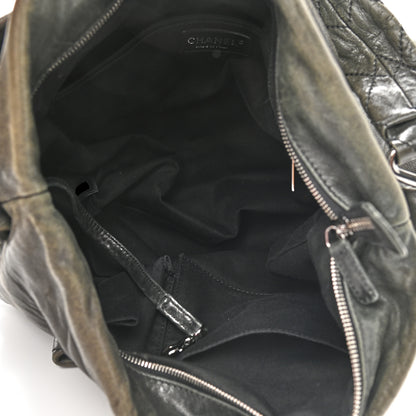 Chanel Lambskin Quilted Mademoiselle Hobo Black 5 of 14