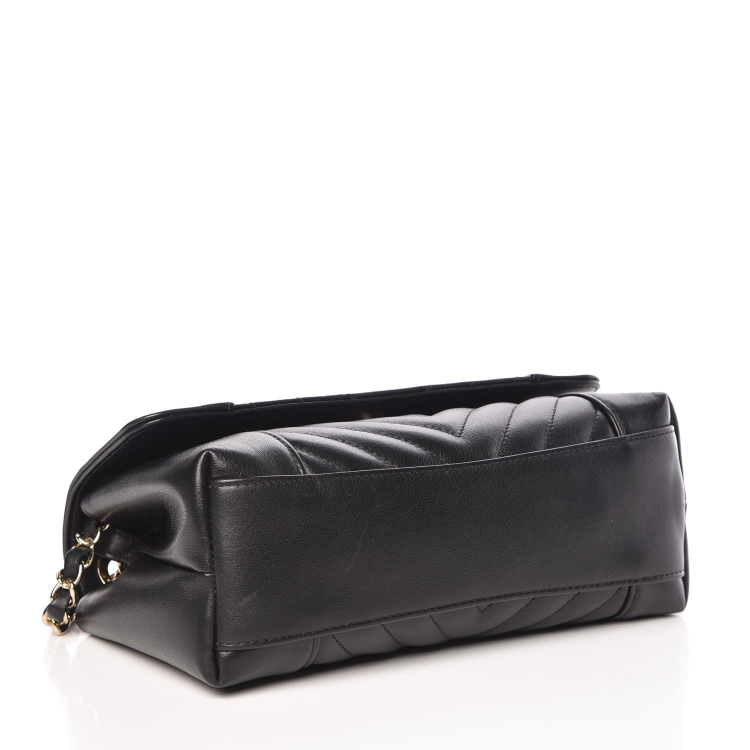 Chanel Calfskin Quilted Small Daily Chevron Flap Black 4 of 13