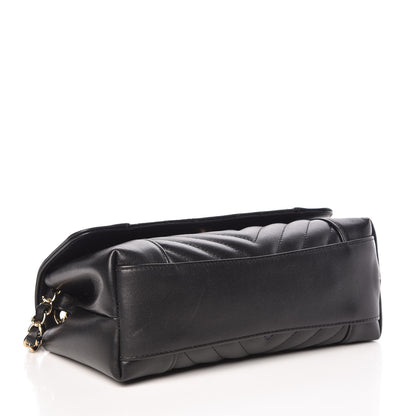 Chanel Calfskin Quilted Small Daily Chevron Flap Black 4 of 13