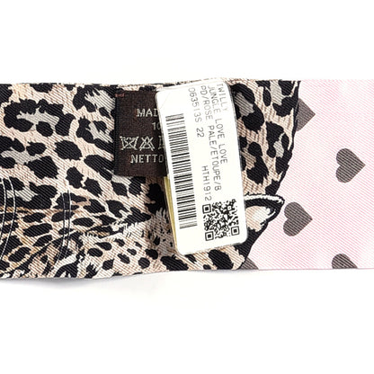 Hermes Silk Jungle Love Love Twilly Rose Pale Etoupe 6 of 7