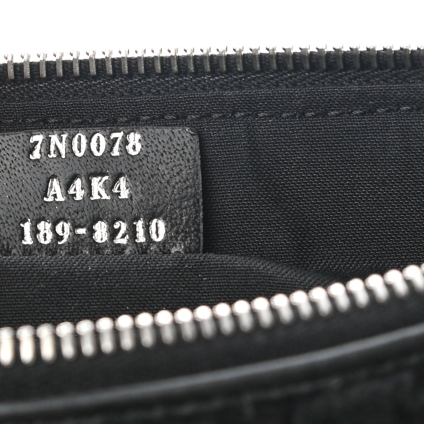 Shearling FF Pouch Black White