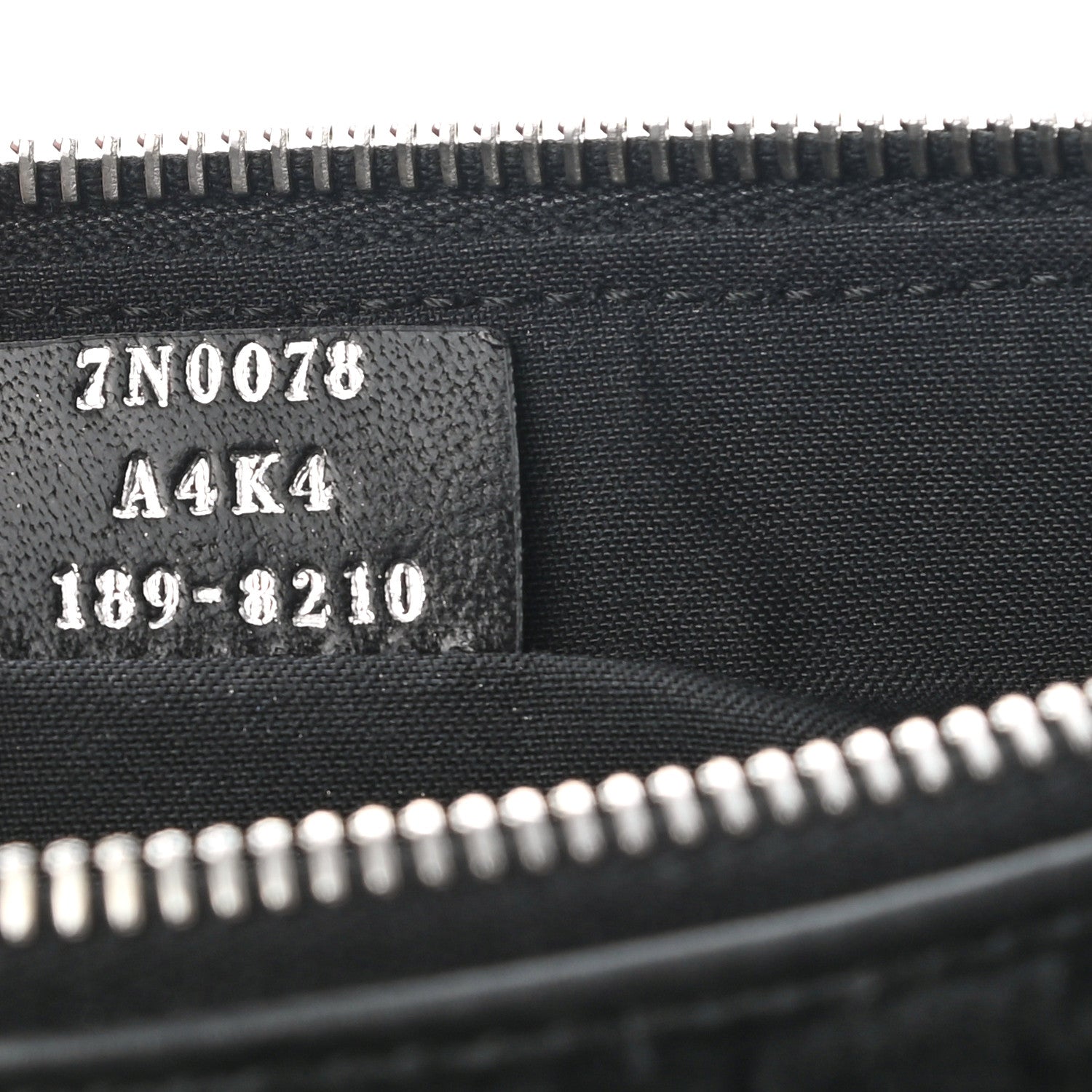 Fendi Shearling FF Pouch Black White 7 of 7