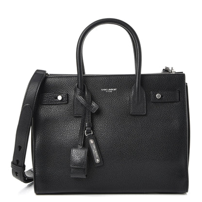 Saint Laurent Grained Calfskin Baby Sac De Jour Souple Black 1 of 8
