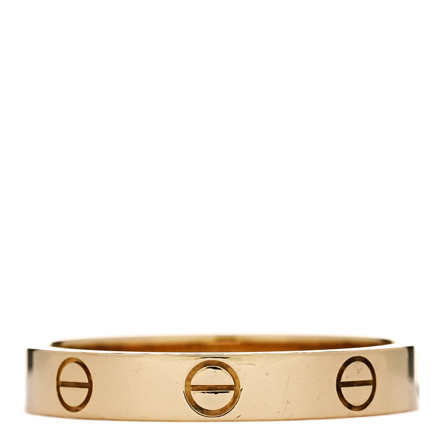 18K Yellow Gold 3.5mm LOVE Wedding Band Ring 59 8.75