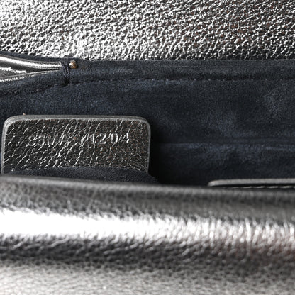 Christian Dior Metallic Lambskin Cannage Mini Jolie Top Handle Bag Silver 7 of 10