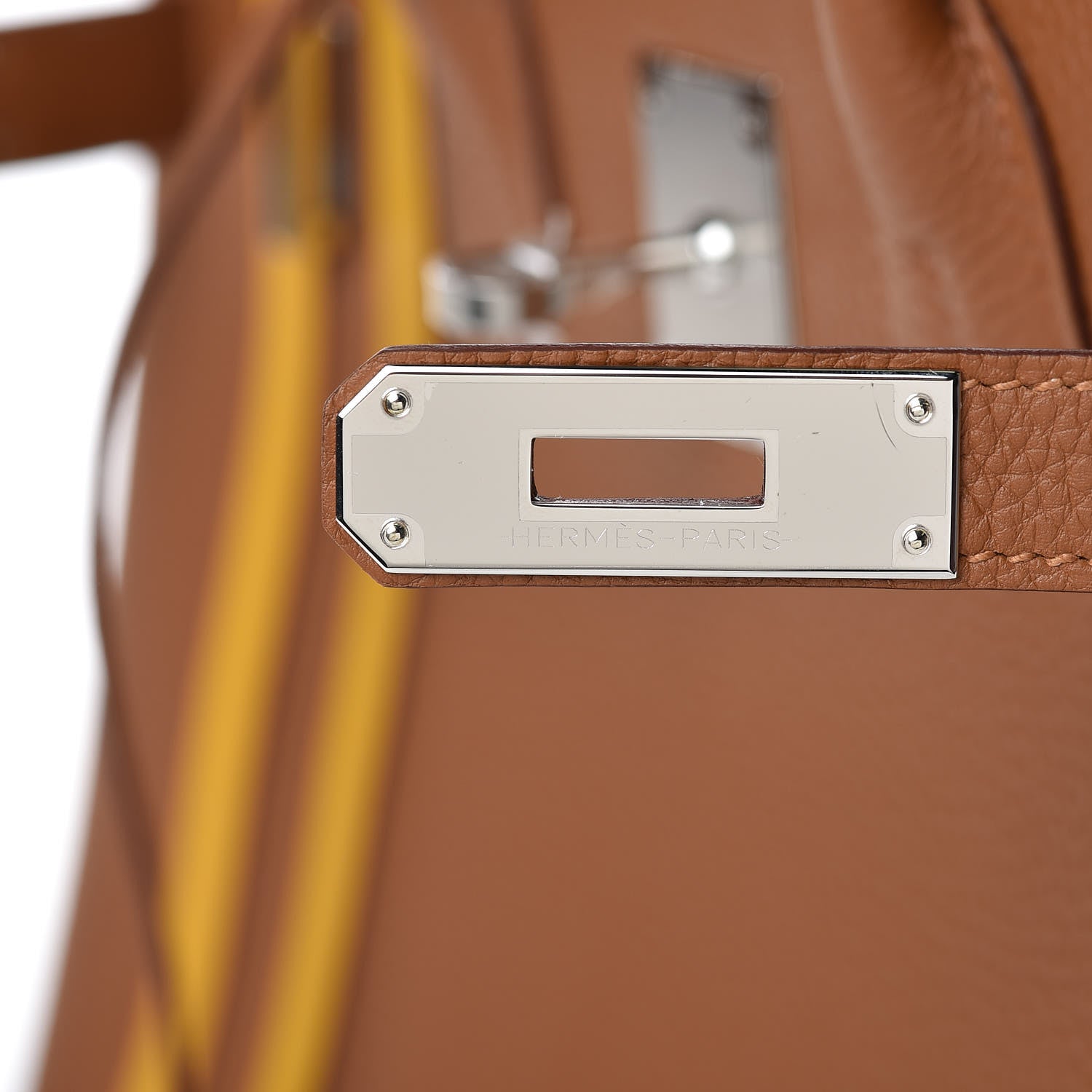 Hermes Togo Swift Officier Birkin 30 Gold Ambre 13 of 33