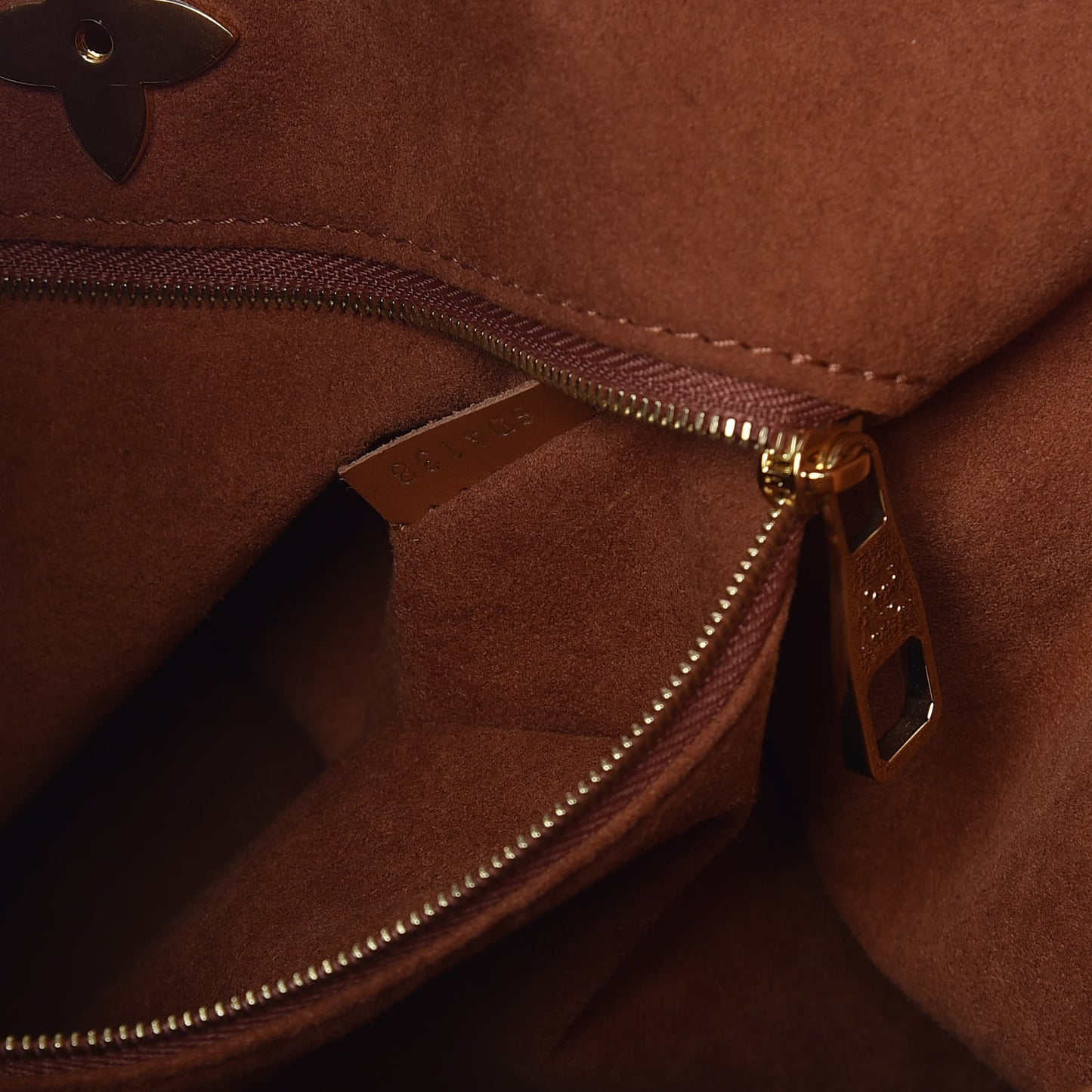 Monogram Flower Hobo Caramel