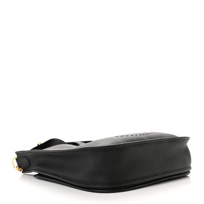 Hermes Taurillon Clemence Evelyne III PM Black 8 of 10