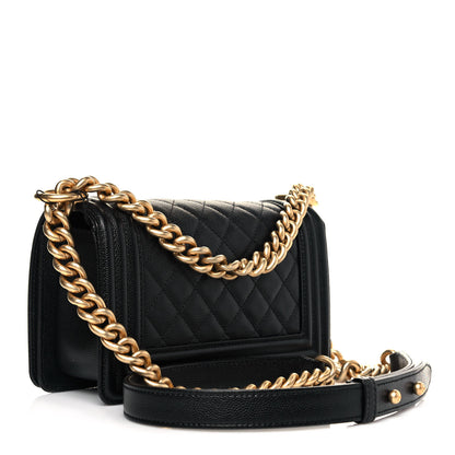 Chanel Caviar Quilted Small Boy Flap Black 3 of 12