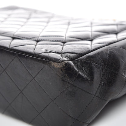 Chanel Lambskin Quilted Jumbo Single Flap Black 11 of 19