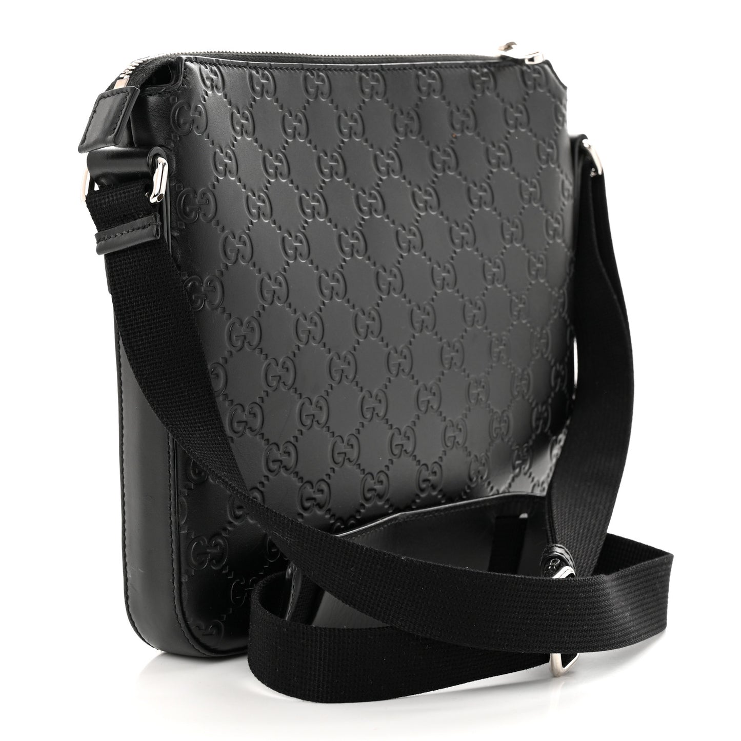 Guccissima Signature Small Messenger Bag Black