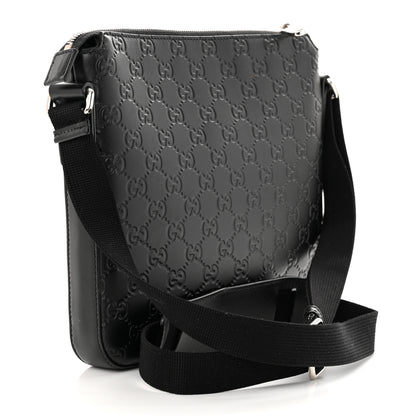 Gucci Guccissima Signature Small Messenger Bag Black 3 of 12