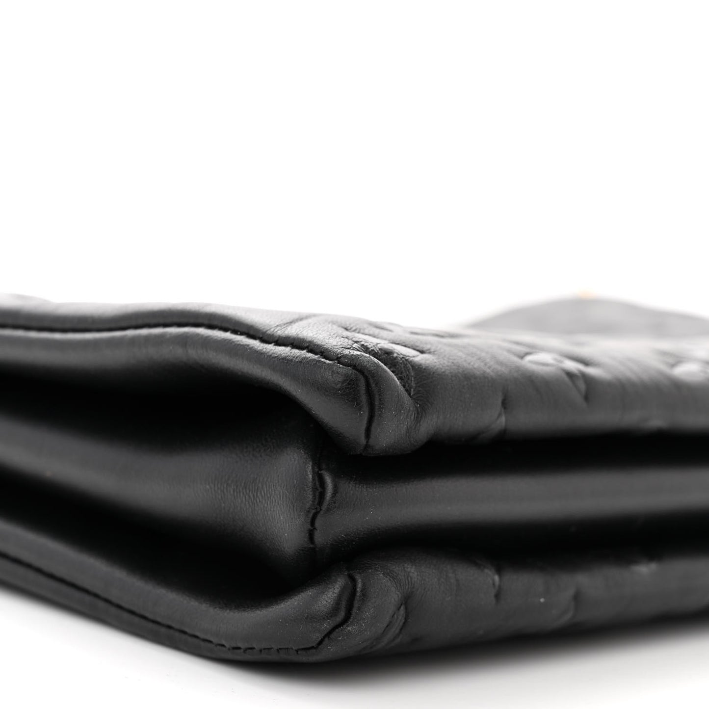 Lambskin Embossed Monogram Coussin MM Black