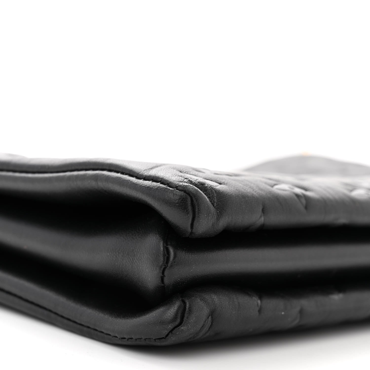 Louis Vuitton Lambskin Embossed Monogram Coussin MM Black 10 of 12
