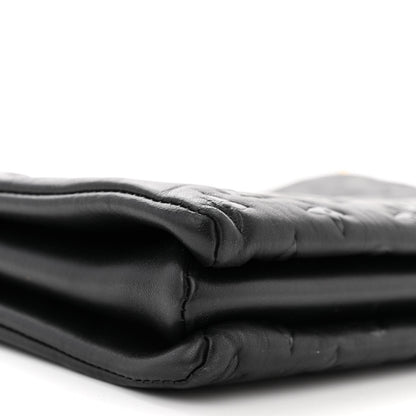 Louis Vuitton Lambskin Embossed Monogram Coussin MM Black 10 of 12