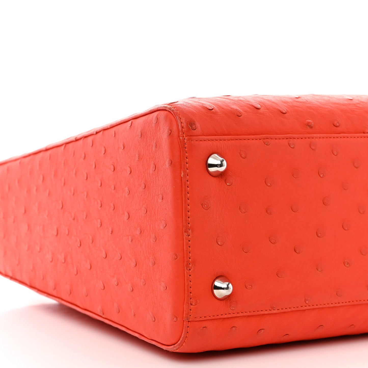 Ostrich Large Lady Dior Orange