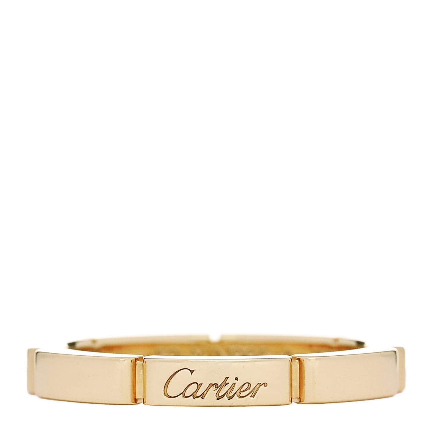 18K Yellow Gold 2.5mm Maillon Panthere Wedding Band Ring 52 6