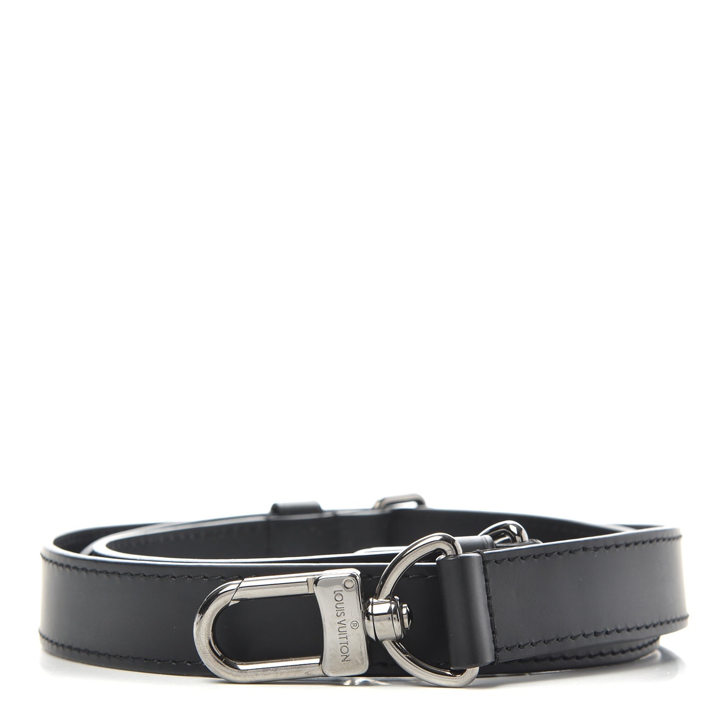 Calfskin Adjustable Keepall Bandouliere Shoulder Strap Black