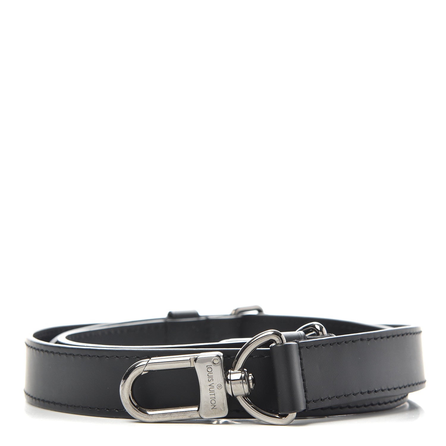Louis Vuitton Calfskin Adjustable Keepall Bandouliere Shoulder Strap Black 1 of 5