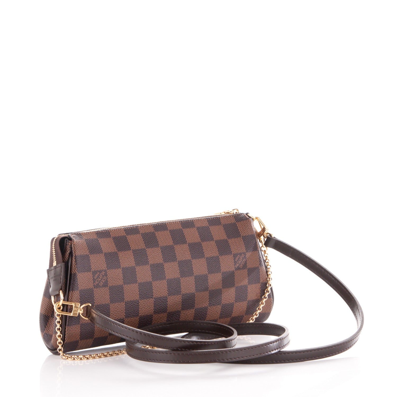 Louis Vuitton Damier Ebene Eva Clutch 3 of 8