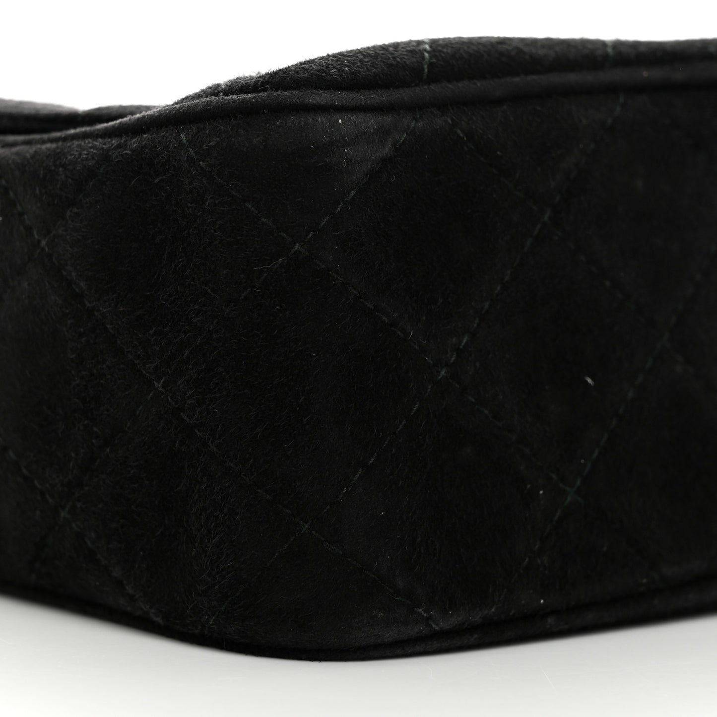 Suede Quilted CC Camera Case Black