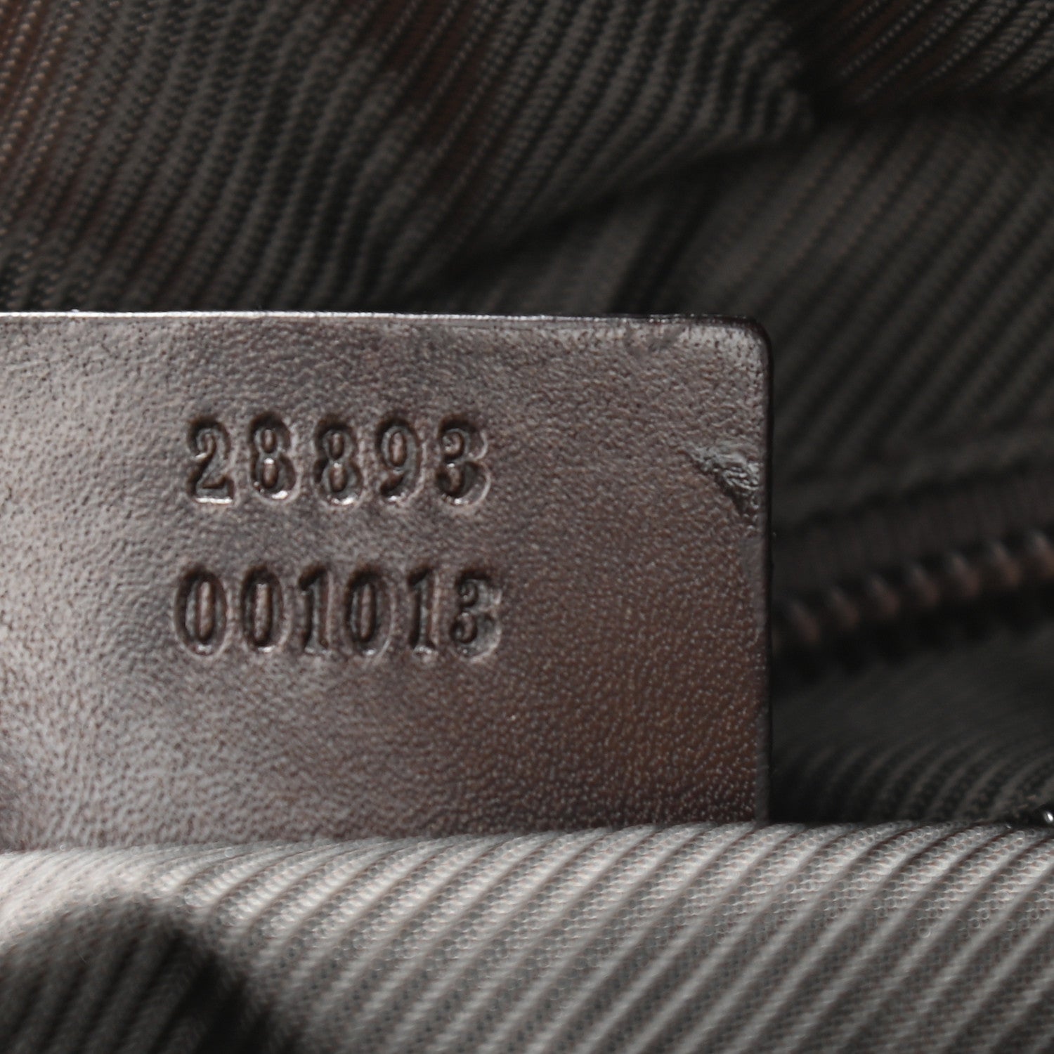 Gucci Denim Monogram Tote Bag Dark Brown 7 of 9