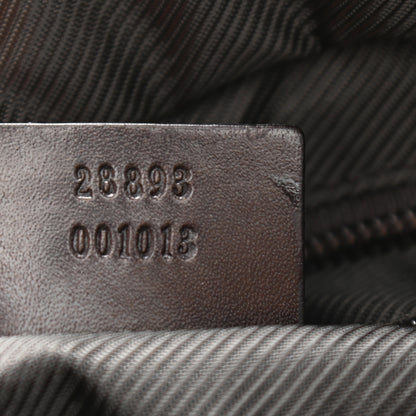 Gucci Denim Monogram Tote Bag Dark Brown 7 of 9