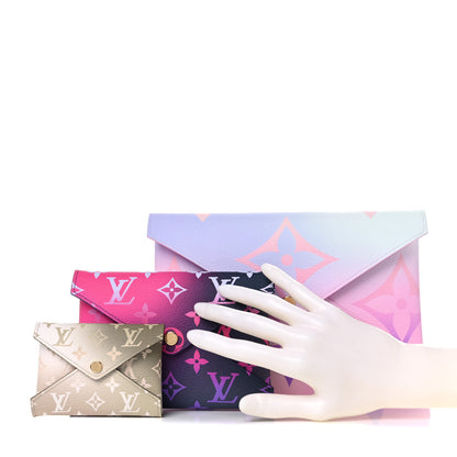 Louis Vuitton Monogram Giant Spring In The City Kirigami Pochette Set Sunrise Pastel Midnight Fuchsia Sunset Kaki 2 of 9
