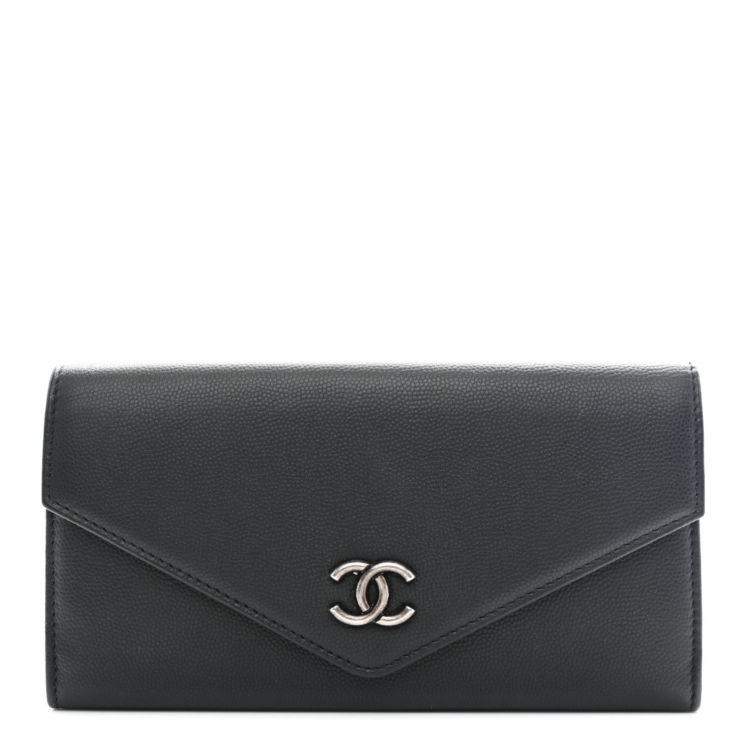 Chanel Caviar Envelope Long Wallet Black 1 of 10