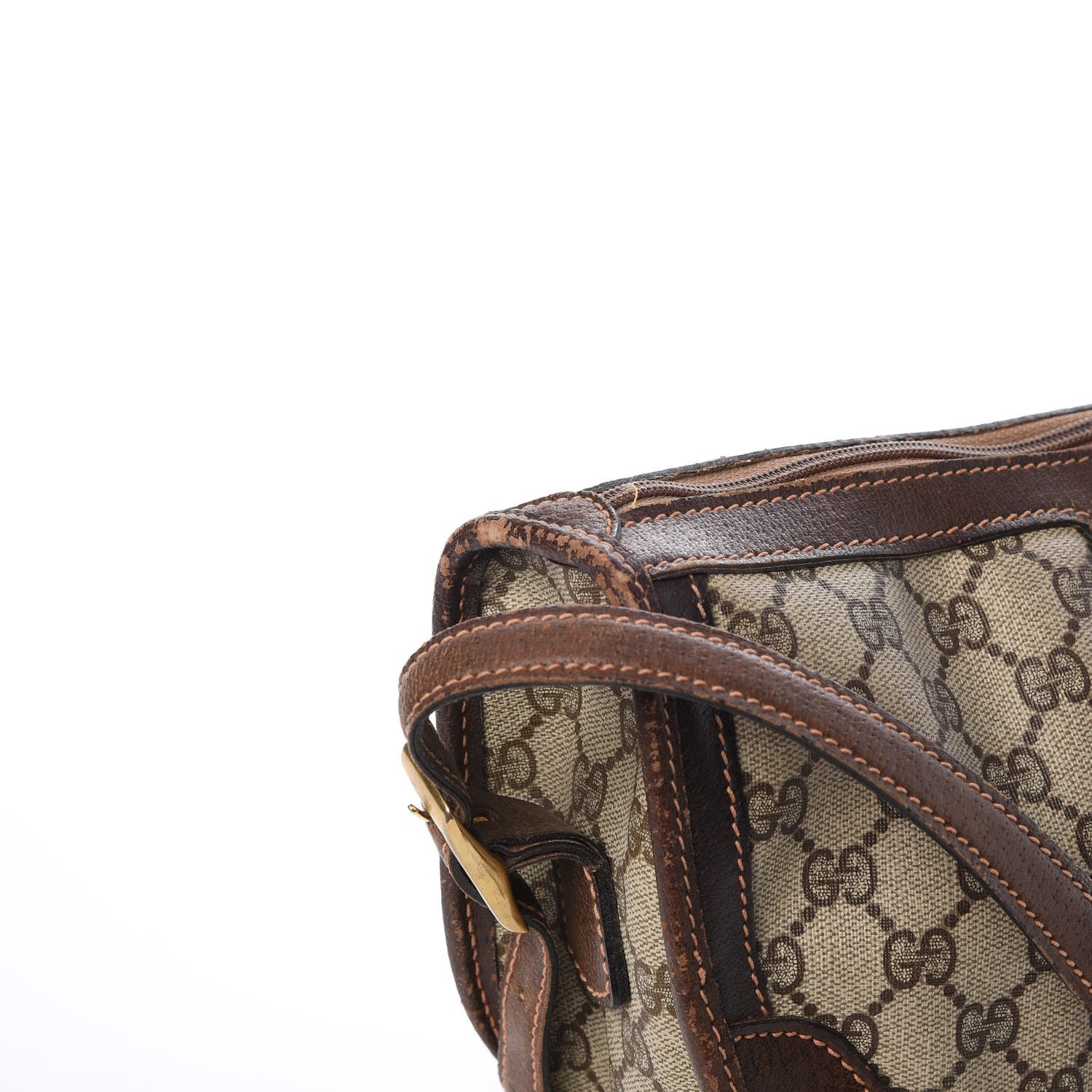 Gucci Monogram Web Shoulder Bag Dark Brown 17 of 29