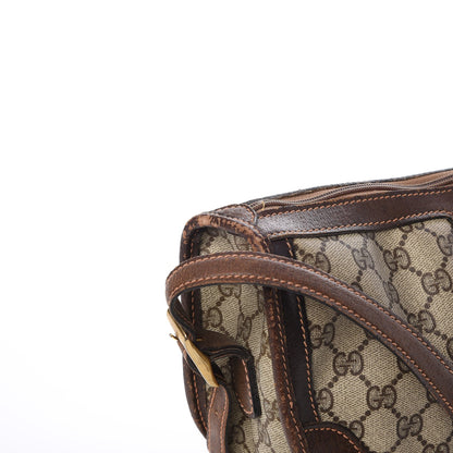 Gucci Monogram Web Shoulder Bag Dark Brown 17 of 29
