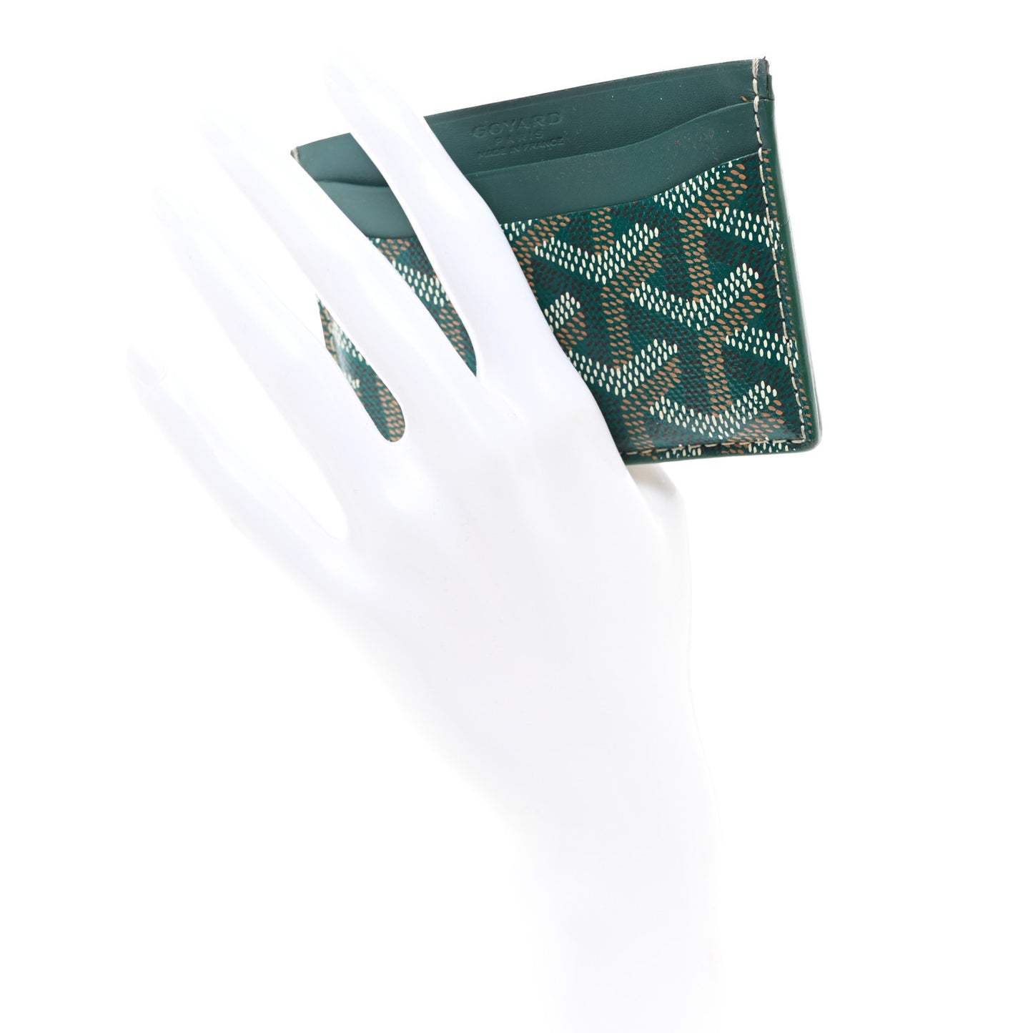 Goyardine Saint Sulpice Card Holder Green