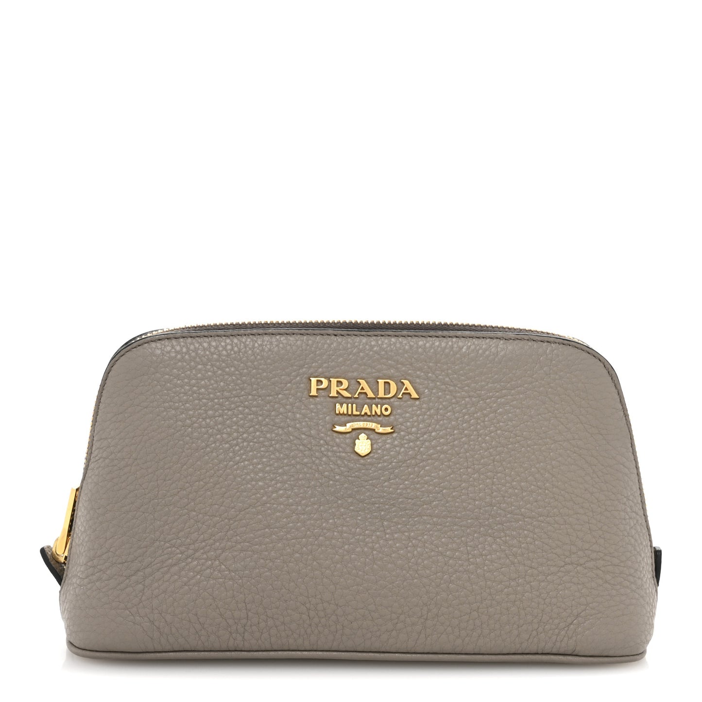 Vitello Daino Cosmetic Pouch Argilla