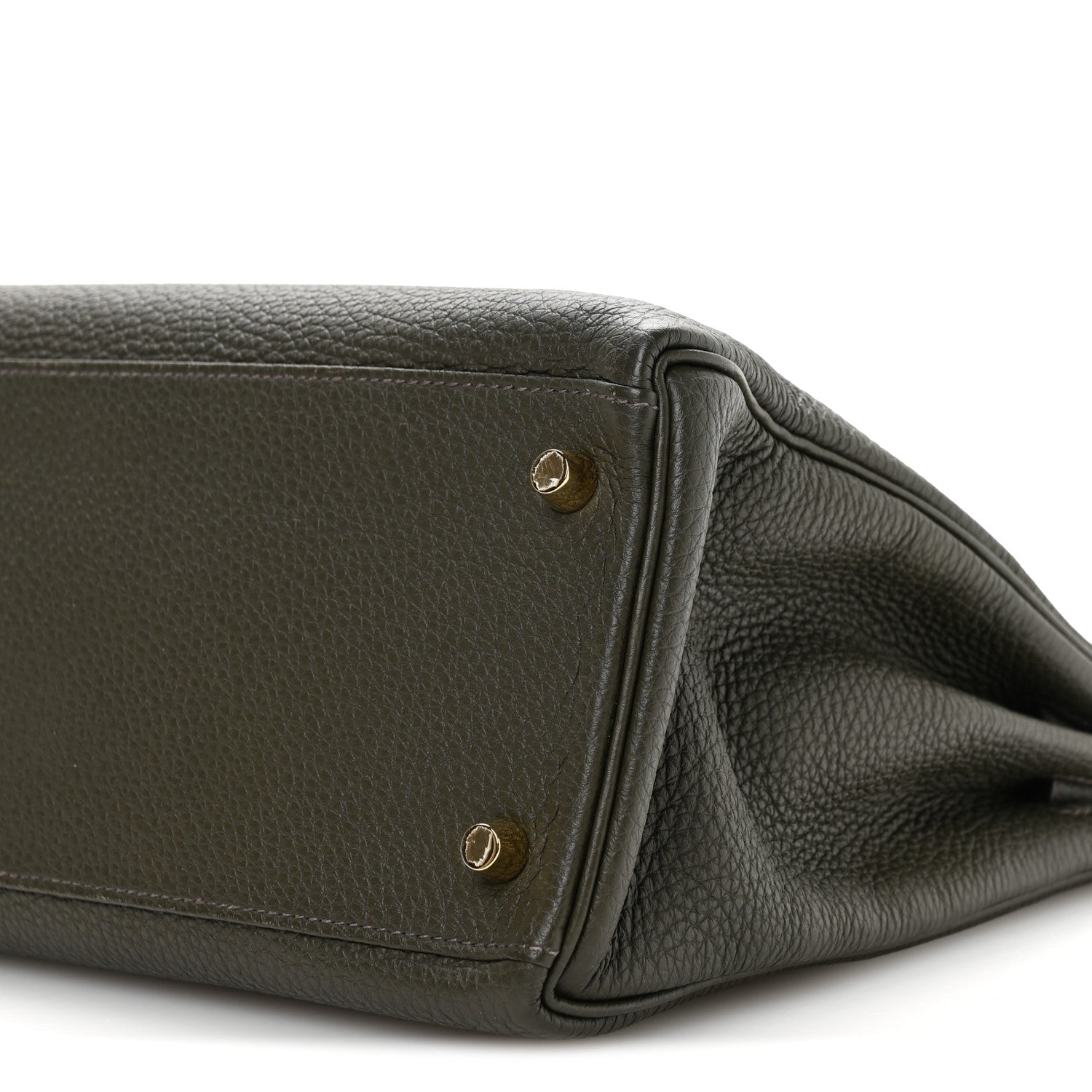 Hermes Togo Kelly Retourne 28 Vert De Gris 10 of 11