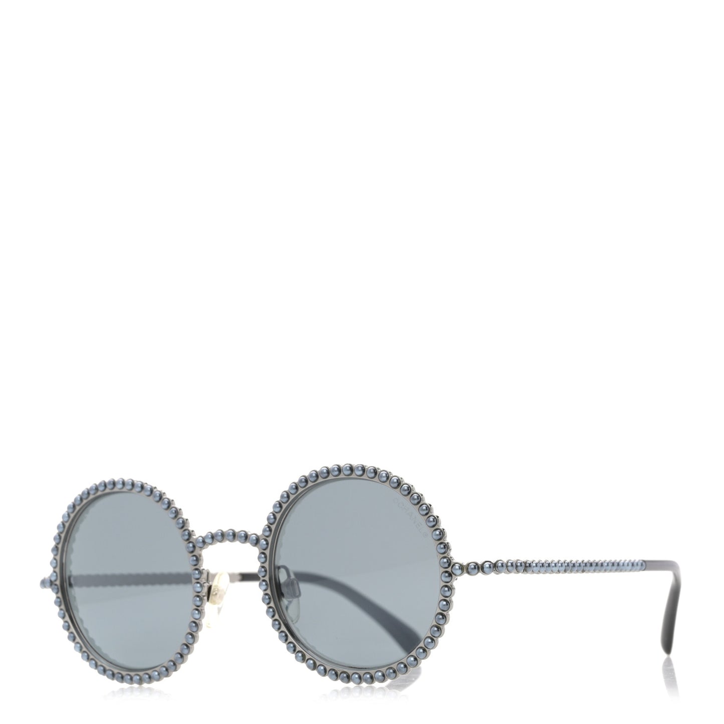 Pearl Round Sunglasses 71138 Grey