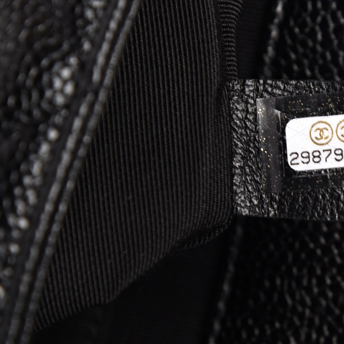 Caviar Quilted Incognito Mini Square Flap Black