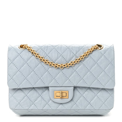 Chanel Aged Calfskin Quilted 2.55 Reissue 225 Flap Light Blue 1 of 9