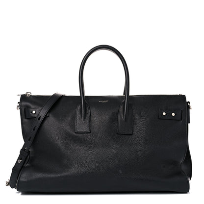 Saint Laurent Grained Calfskin Medium Souple Sac De Jour Duffle Black 1 of 19