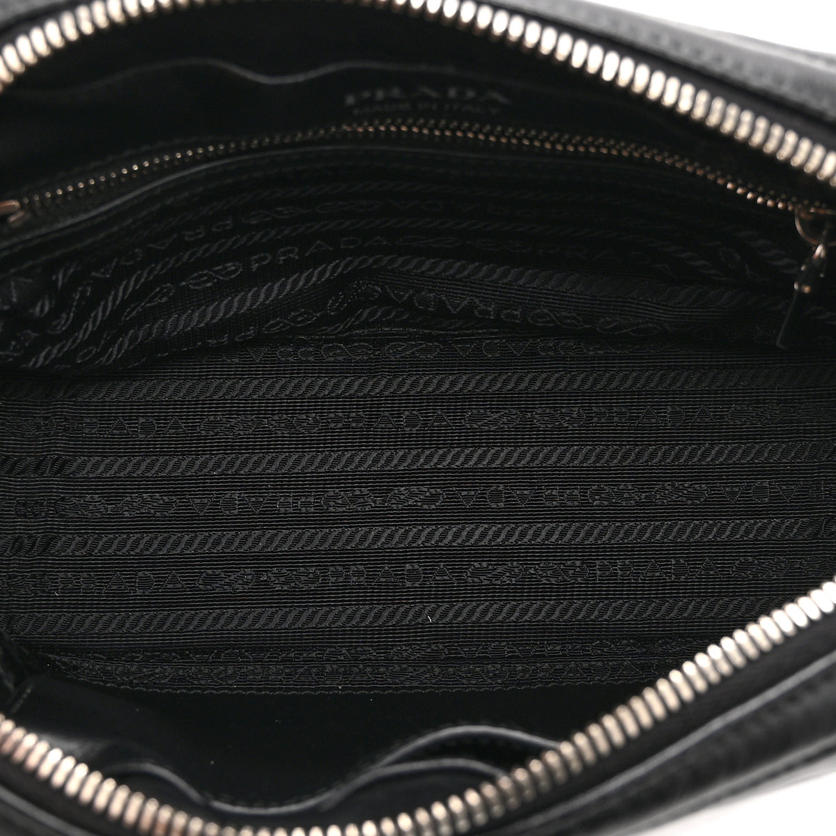 Prada Soft Calfskin Diagramme Camera Bag Black 5 of 10