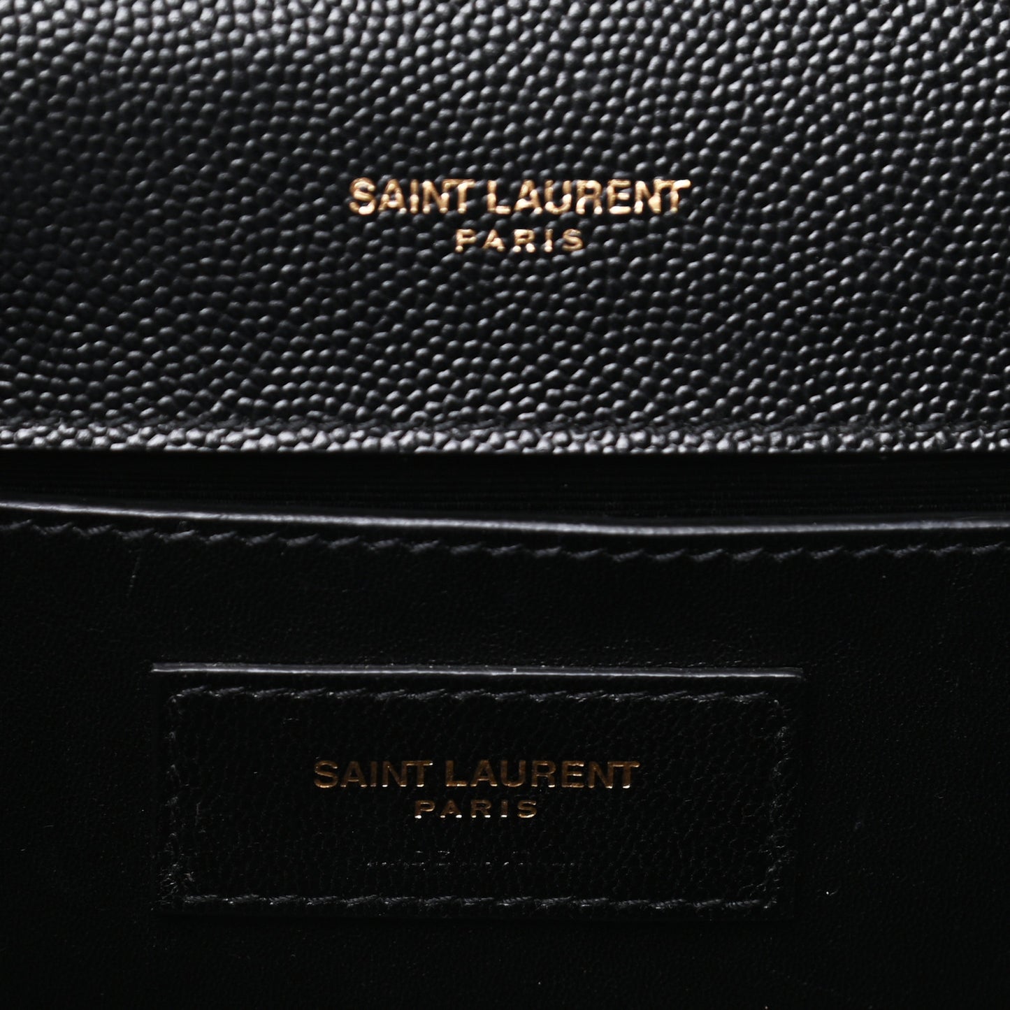 Grain De Poudre Monogram Cassandre Clutch Black