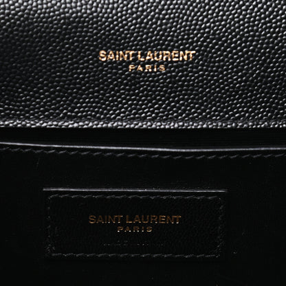 Saint Laurent Grain De Poudre Monogram Cassandre Clutch Black 5 of 6