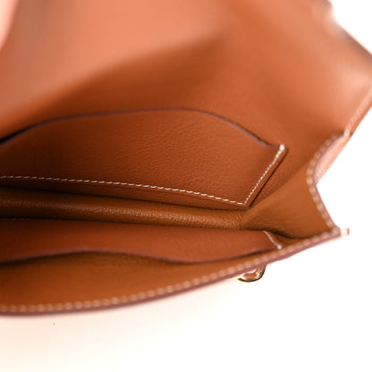 Hermes Evercolor Bi-Color Roulis Slim Wallet Gold Lime 6 of 11